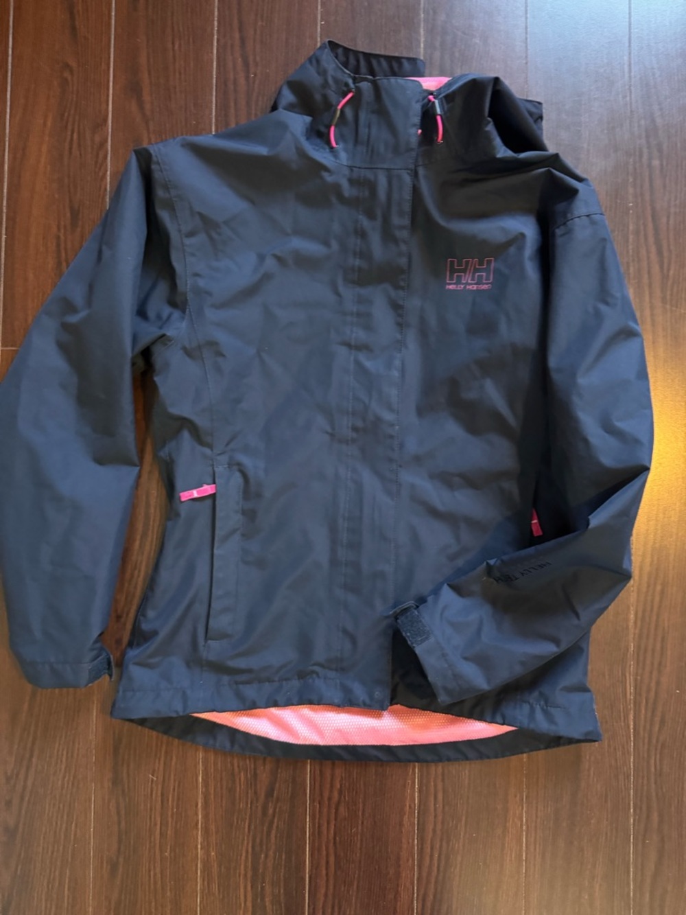 Helly Hansen Seven J Navy Jacket with Pink Mesh Lining